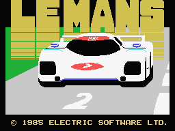 Le Mans 2 Title Screen